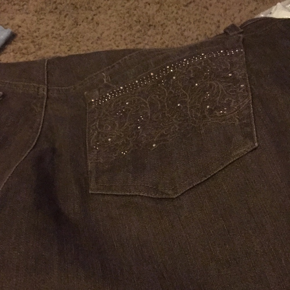 Brown and Blue jeans